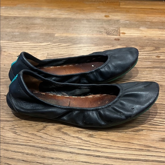 Tieks Black Leather Women's Flats - Picture 7 of 8